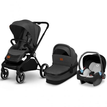 Коляска 3 в 1 Lionelo Mika Grey Graphite